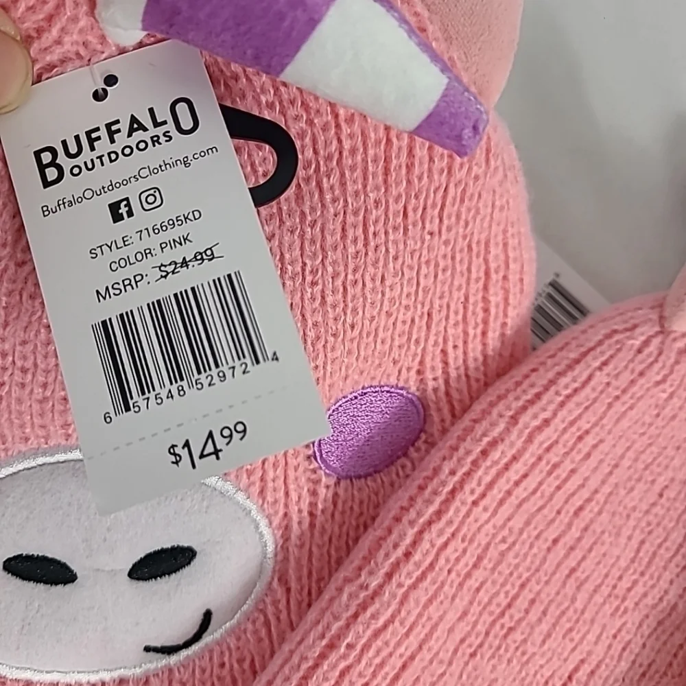 NEW Buffalo Outdoors® Workwear 2 Pack Kid's Unicorn Knit Beanie Hats